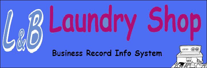 L & B Laundry Shop Logo